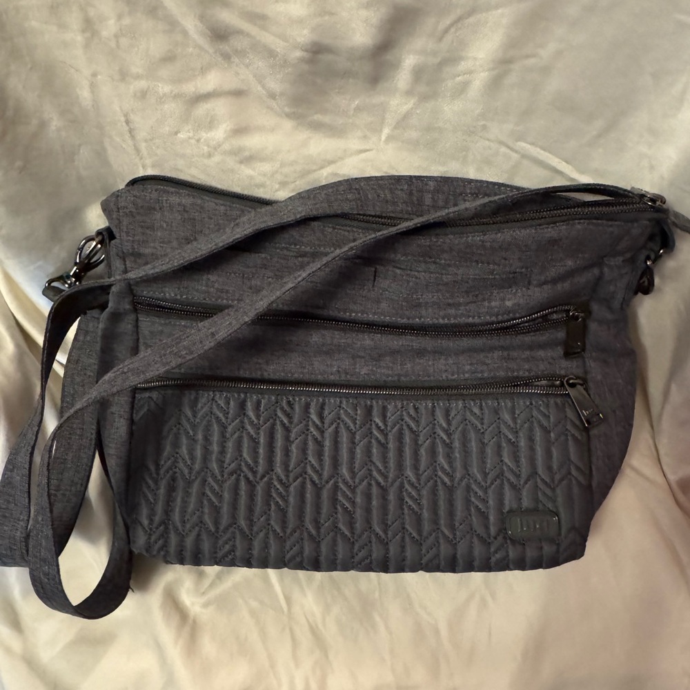 Lug Slider Gray Denim Bag